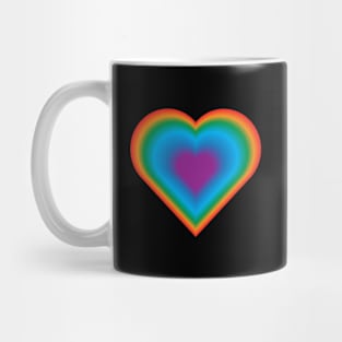 love rainbow heart Mug